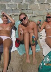 A girl posing on the Vera Playa Image 3