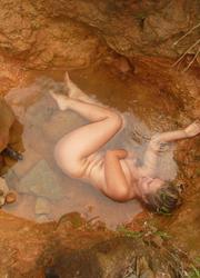 A nude cutie on the Tenerife Image 1