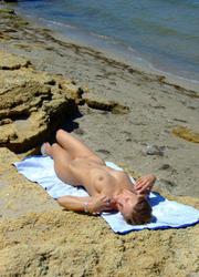 A girl on open swim suit at the Kasuni Image 5