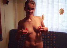 Here are several pictures of my last girls exposing sexy bottoms, young tits and wet holes for my camera. Image 6