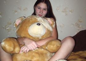 These are several naughty pics of my girls exposing wet pussies, young tits and round butts only for me. Image 5