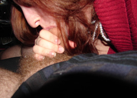 Pics of my chubby girlfriend's hairy pussy in my car. Image 3