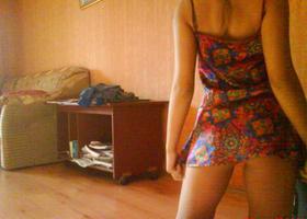 Here are several pics of my GFs exposing sweet pink, young boobies and great butts for me. Image 4