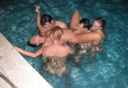 Hot Teen bitch Gets pumped By Swinger Couple Image 1