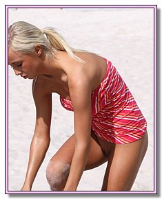 sunburned naked babes completely undresses at florida nude beaches