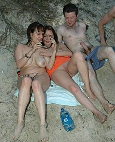 in support increased nudist sexuality - permanent male's erections on beach