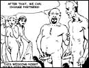 Cruel adult comics