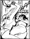 Cruel adult comics