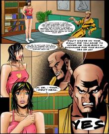 BDSM comics `My best student`, part 1