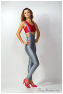 models in spandex
