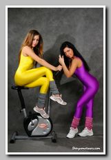 girls in spandex
