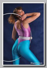 models in spandex