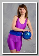 models in spandex