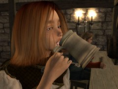 Cutie drinks Elf Milk