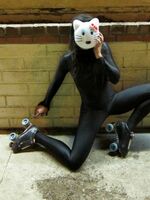 shiny spandex