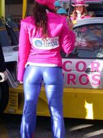 shiny spandex