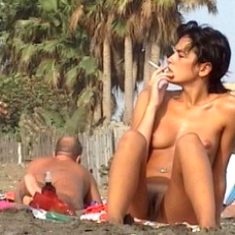 spy on nudists beach