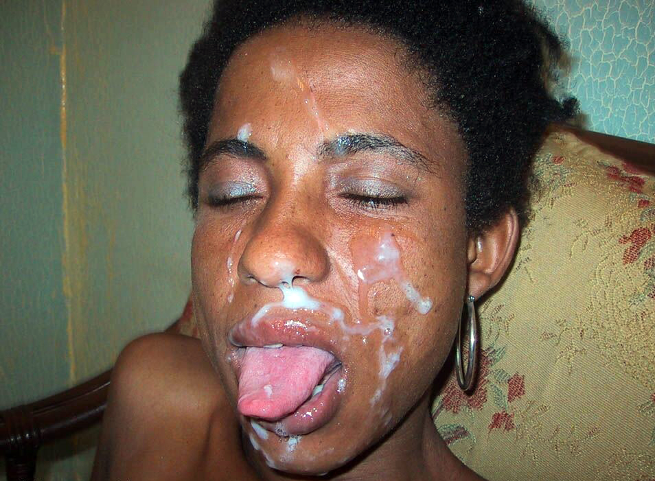 Ebony Cum Facial